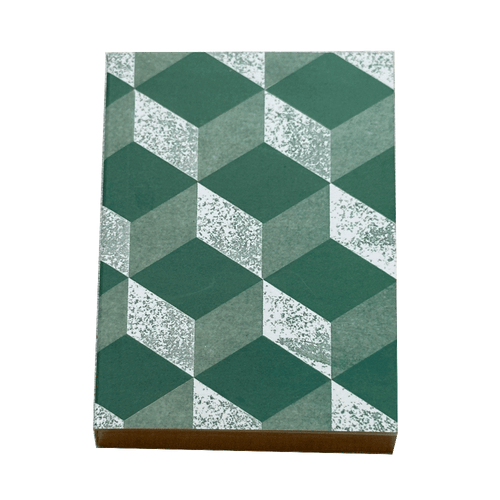 Small Geometric Notebook in Green