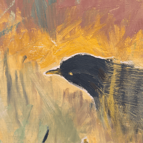 20th-century USA Painting "Birds" by Clementine Collum