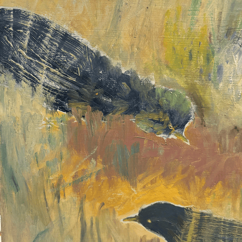 20th-century USA Painting "Birds" by Clementine Collum