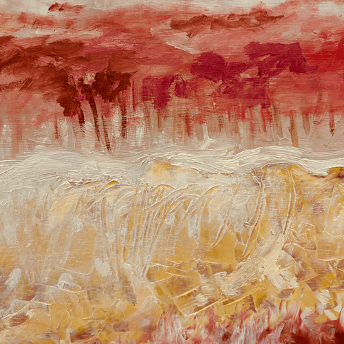 20th-century USA Landscape Painting by Clementine Collum