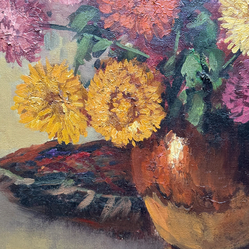 Mid 20th-century Dutch Floral Still Life Painting