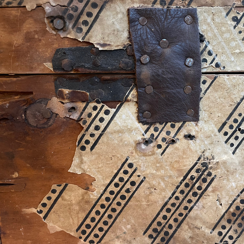 19th-century American Papered Box