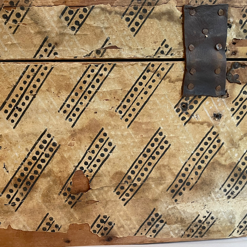 19th-century American Papered Box