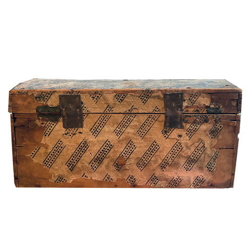 19th-century American Papered Box