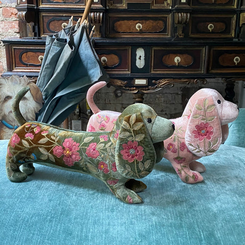 Megan Silk Velvet Dachshunds