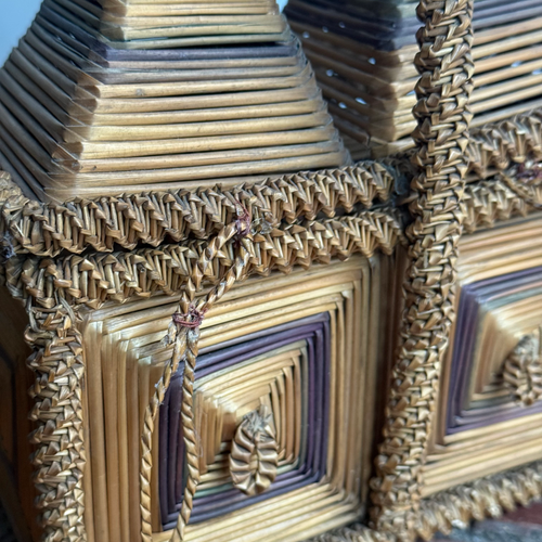 19th-Century French Folk Art Basket