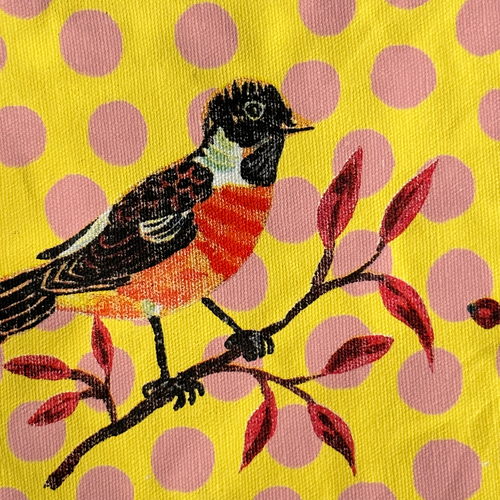 Perched Birds Zip Pouch by Nathalie Lete
