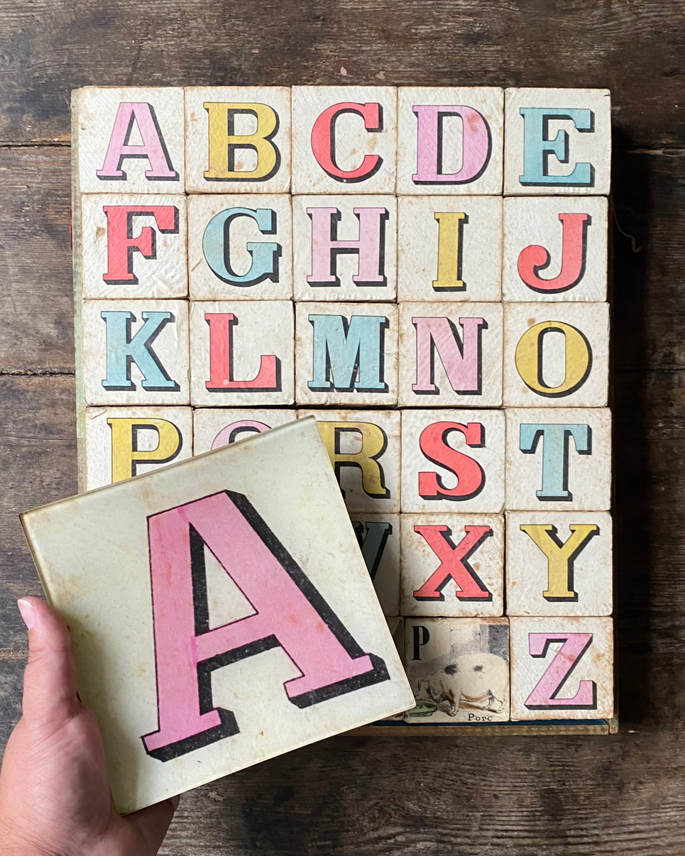 In the Drawer: French Letter Blocks