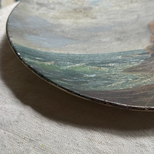Antique Round Seascape
