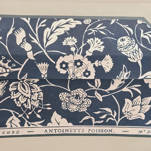 Antoinette Poisson Large Wedding Box in Indienne Indigo" No. 30C