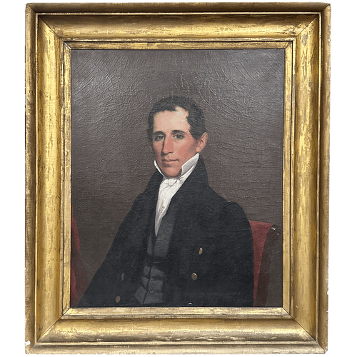 "Major John" 19th-Century American Portrait Painting