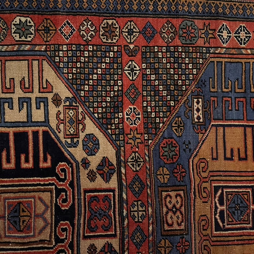 5'4" x 7'11" Antique Caucasian Rug