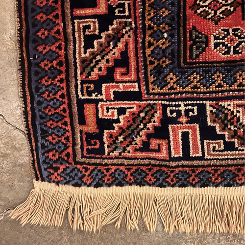 5'4" x 7'11" Antique Caucasian Rug