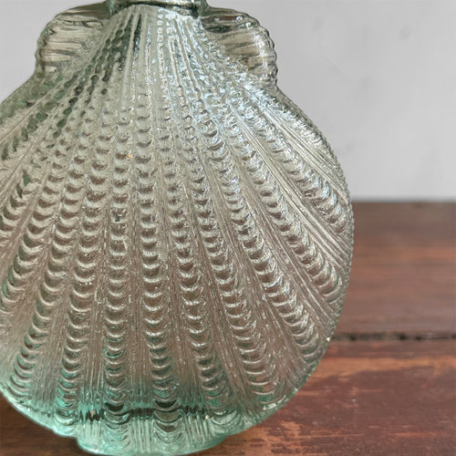 19th-century Glass Shell Flask