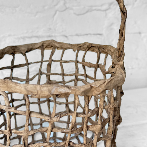 Hand-woven Papier-Mâché Basket