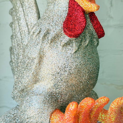 Ino Schaller Extra-Large Glitter Rooster