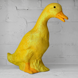 Ino Schaller Large Glitter Duck in Yellow