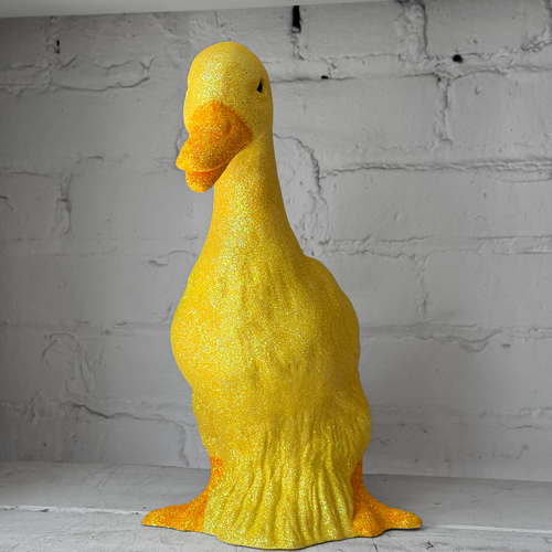 Ino Schaller Large Glitter Duck in Yellow