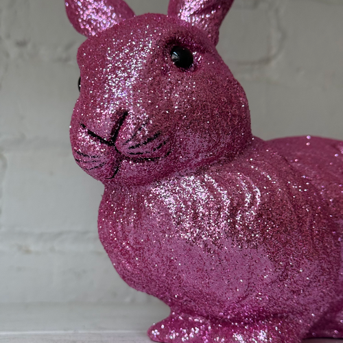 Ino Schaller Medium Lying Glitter Bunny in Lilac