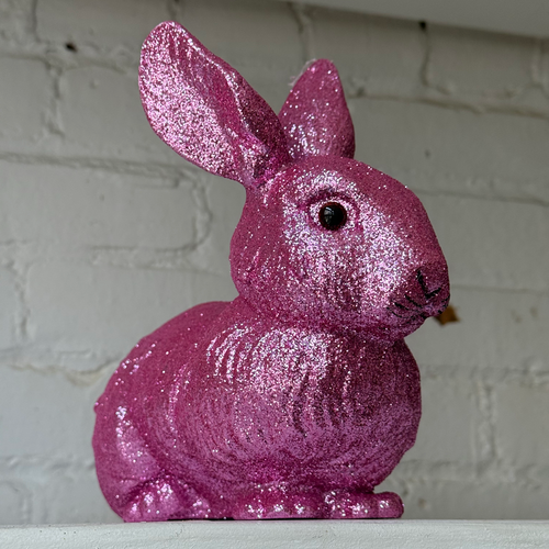 Ino Schaller Medium Lying Glitter Bunny in Lilac