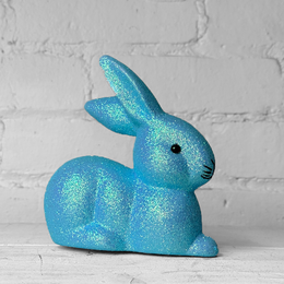 Ino Schaller Lying Glitter Bunny in Light Blue