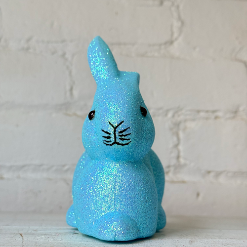 Ino Schaller Lying Glitter Bunny in Light Blue