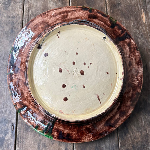 Manuel Mafra Portuguese Palissy-Style Earthenware Charger