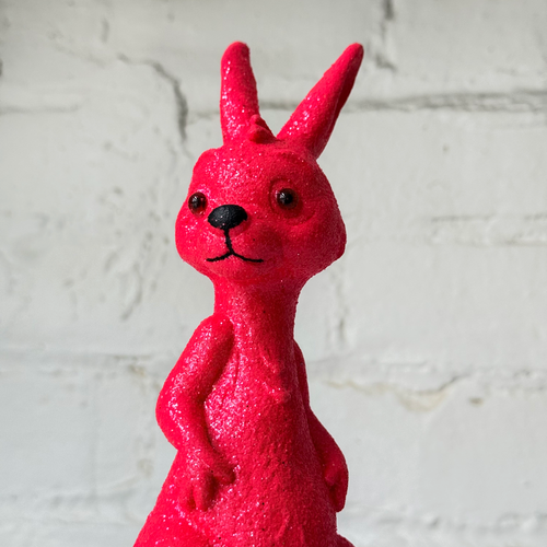 Ino Schaller Glitter Bunny in Hot Pink