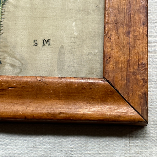 Pair of 19th-century Framed Embroidered Floral Silk Panels