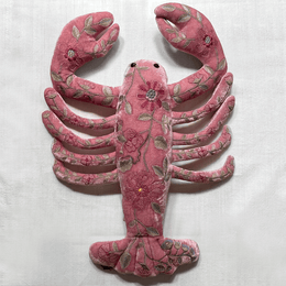 Megan Silk Velvet Lobster in Cyclamen