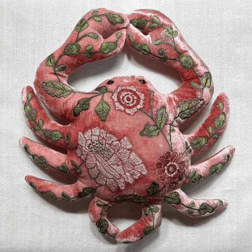 Bouquet Silk Velvet Crab in Shaded Rose