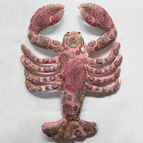 Fleur Silk Velvet Lobster in Old Rose