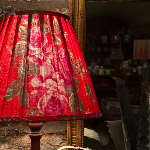 16" Saved NY Pleated Fabric Lampshade #4160