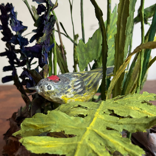 Papier-Mâché Painted "Nature" Scene