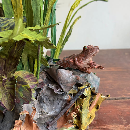 Papier-Mâché Painted "Nature" Scene