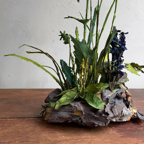 Papier-Mâché Painted "Nature" Scene