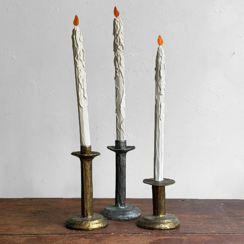 Papier-Mâché Candlestick #1