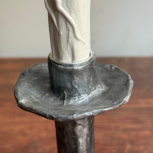 Papier-Mâché Candlestick #1