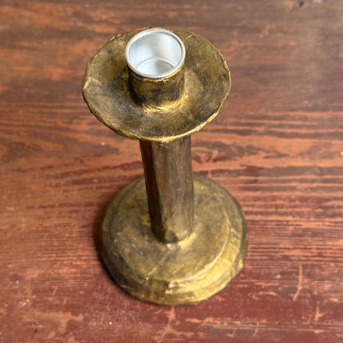 Papier-Mâché Candlestick #2