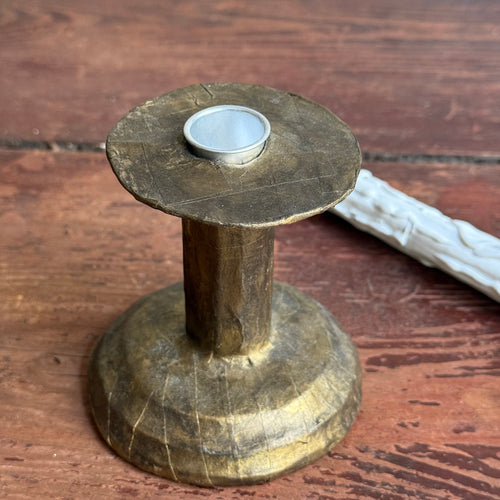 Papier-Mâché Candlestick #3