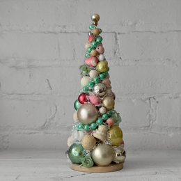 Small Nostalgic Decorated Brush Tree