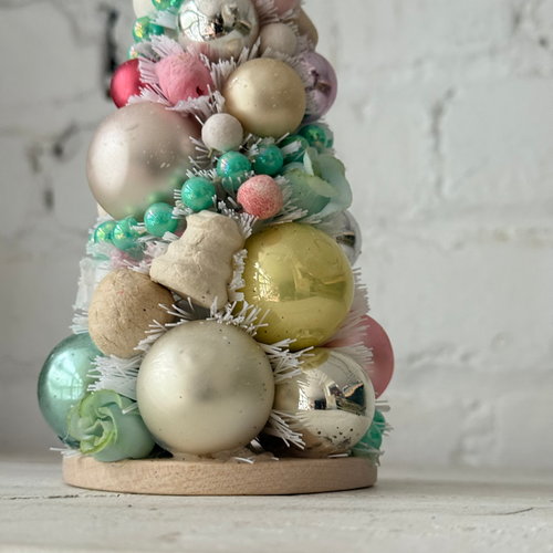 Small Nostalgic Decorated Brush Tree