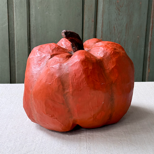 Large Papier-Mâché Pumpkin