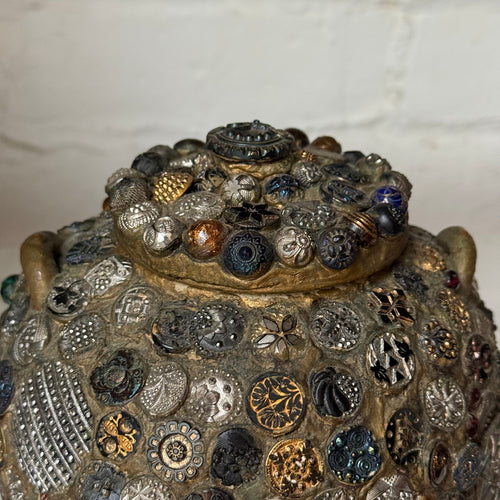20th-century American Folk Art Button Memory Box