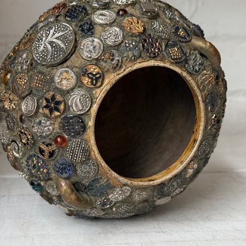 20th-century American Folk Art Button Memory Box