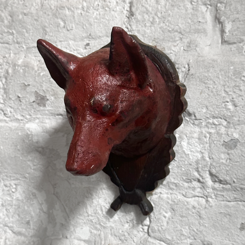 Black Forest Carved Red Fox Head (F51)