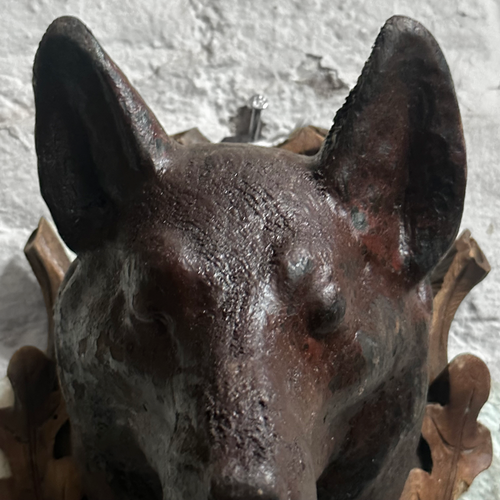 Black Forest Carved Fox Head (F52)
