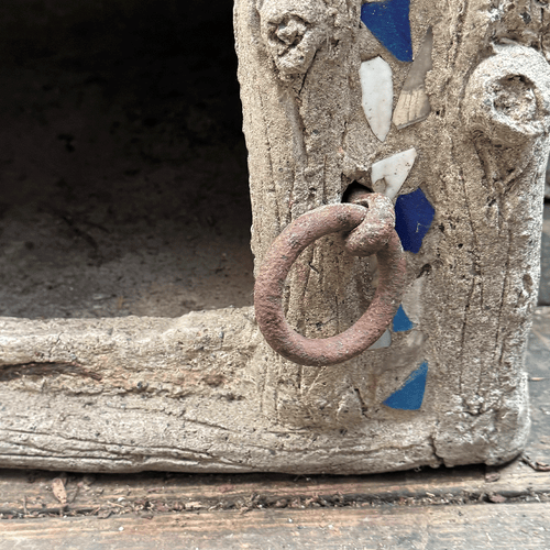 Early 20th-century Faux Bois Cement Dog House