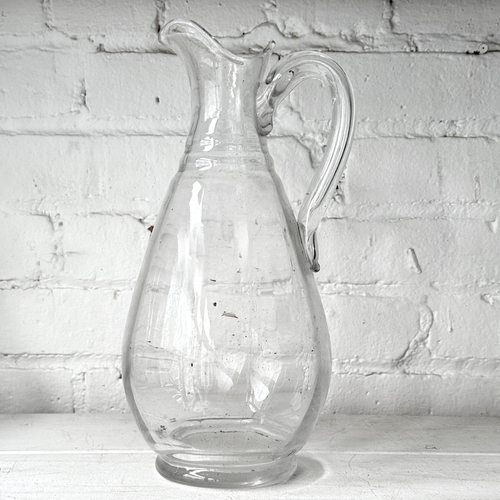 19th-century French Glass Pitcher (CD3)