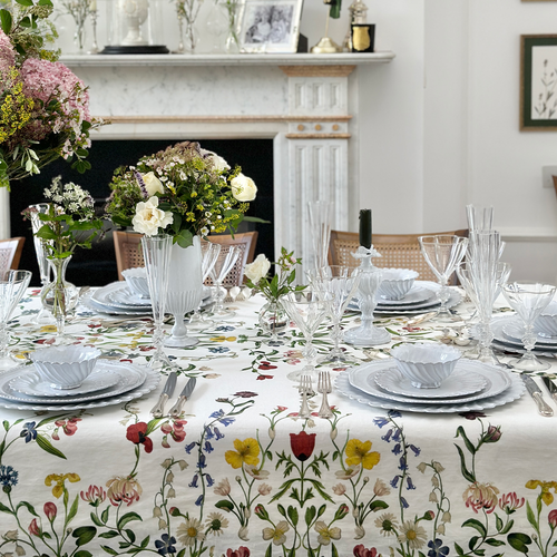 Summerill & Bishop x John Derian "Botanical Wildflower" Tablecloth